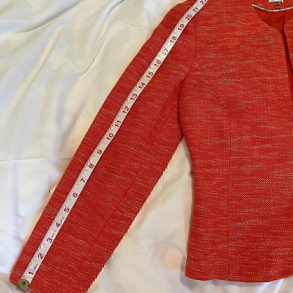 Anne Klein Blazer - Orange Size 2 - Picture 3 of 9